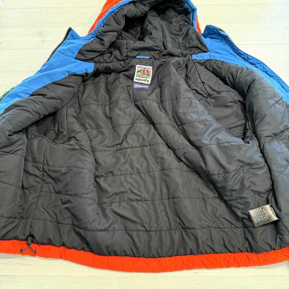 Superdry Hooded Teddy‎ Sherpa Jacket green women's 12 - Picture 7 of 12